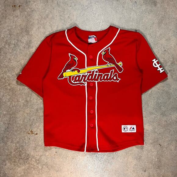 St. Louis Cardinals Albert Pujols Jersey Red Mesh Youth XL/S - Picture 1 of 8